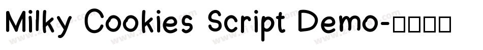 Milky Cookies Script Demo字体转换